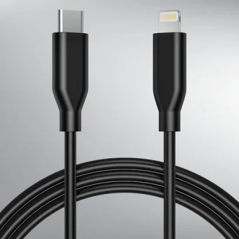 xCool USB-C to Lightning Cable 3.3ft, MFi Certified for iPhone 14/13/12, Black